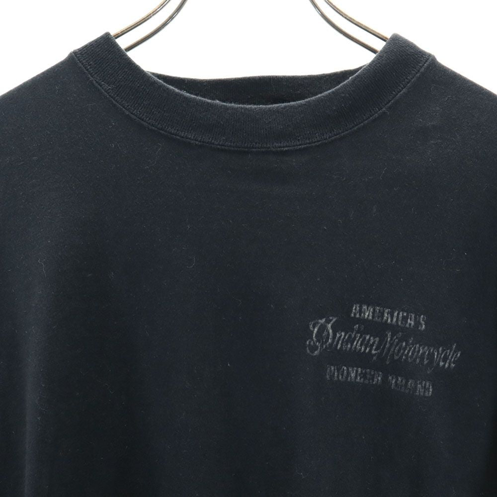 Indian Motorcycle インディアンモーターサイクル 東洋エンタープライズ プリント 半袖 Tシャツ ブラック系 メンズ
