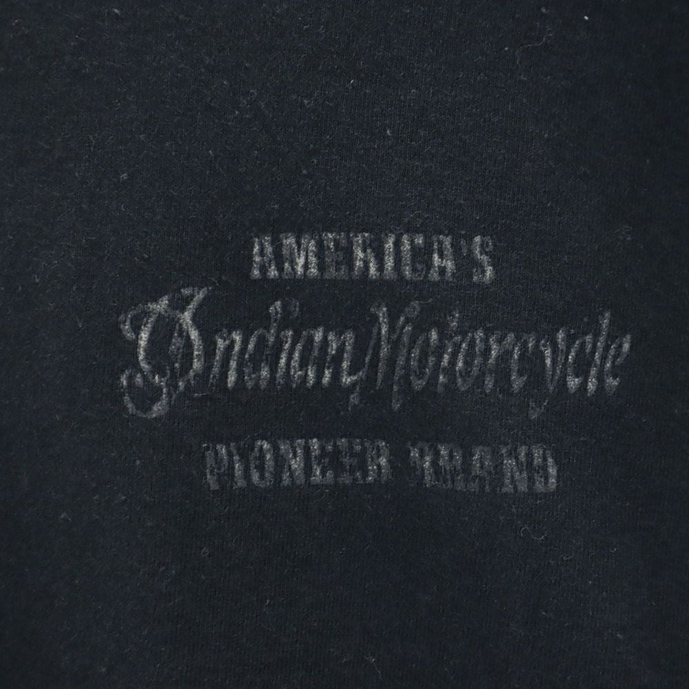 Indian Motorcycle インディアンモーターサイクル 東洋エンタープライズ プリント 半袖 Tシャツ ブラック系 メンズ