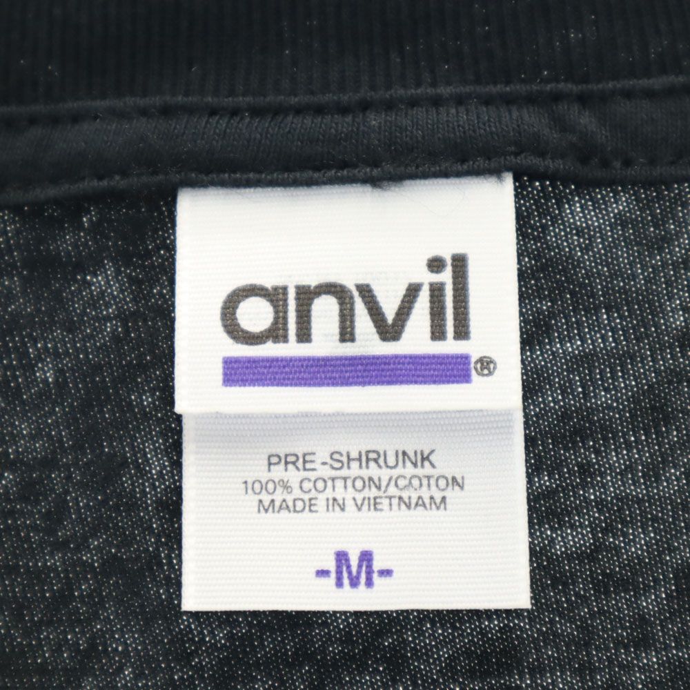 アンビル プリント 半袖 Tシャツ M ブラック anbil メンズ