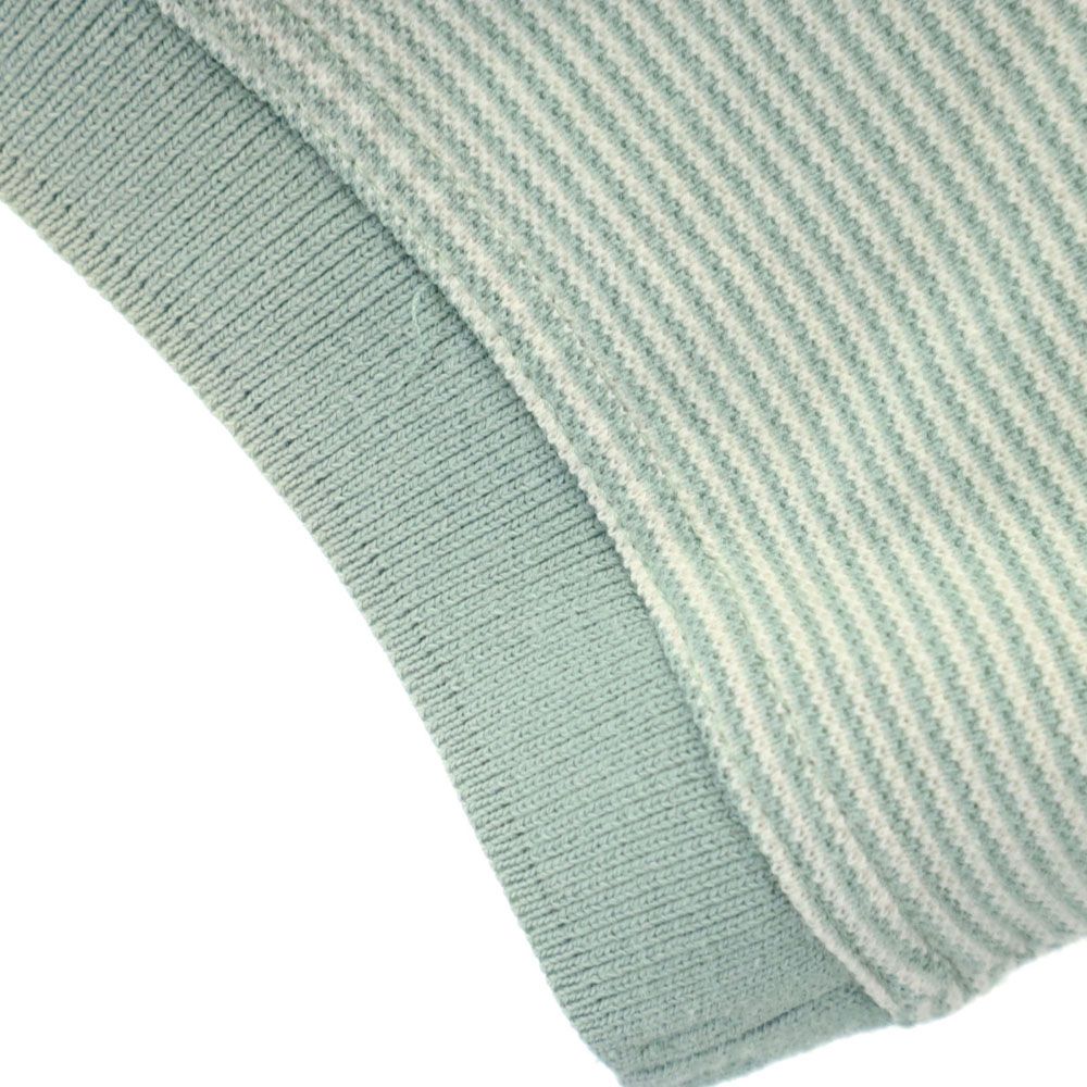 リーボックゴルフ ボーダー ゴルフ 半袖 ポロシャツ M グリーン系 ReebokGOLF 鹿の子 メンズ