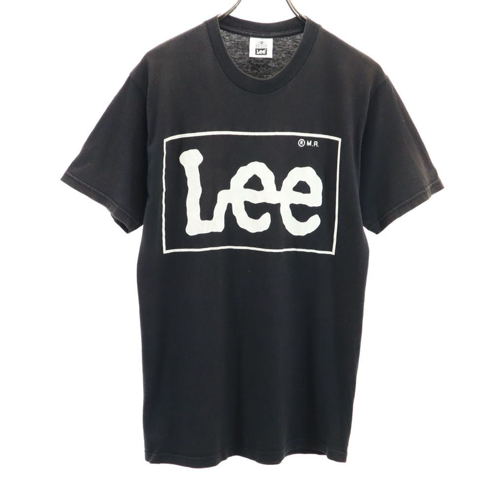 Lee リー 90s USA製 オールド プリント 半袖 Tシャツ M ブラック系 メンズ