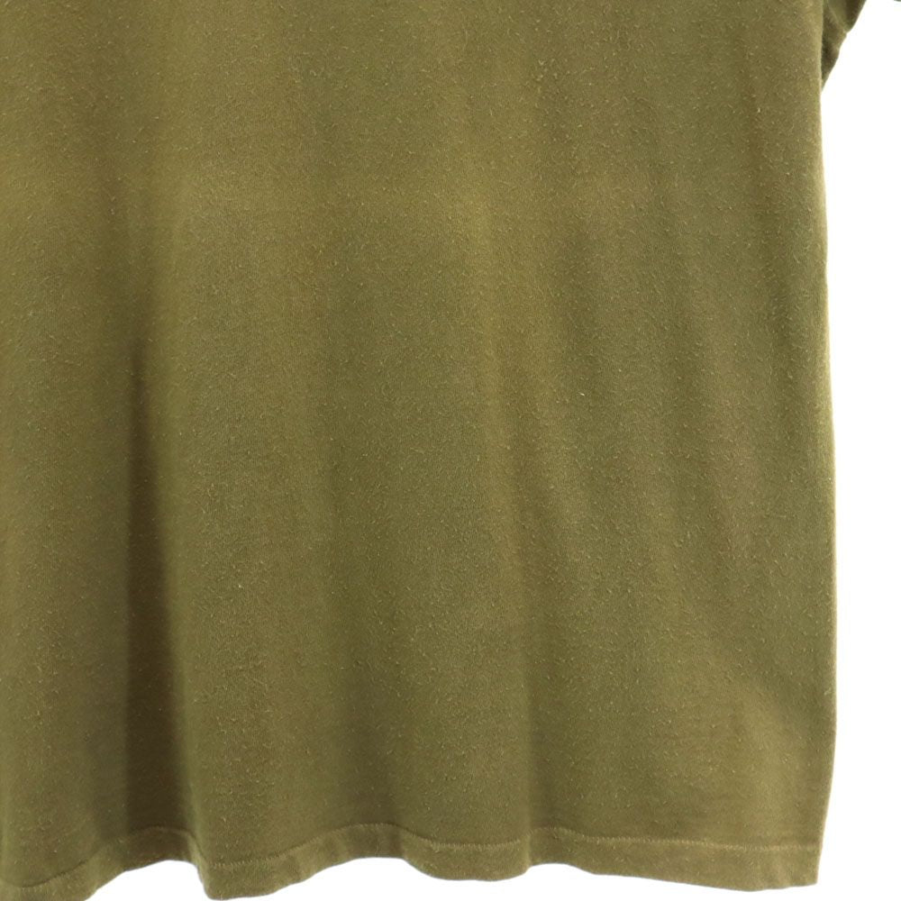 TAGRAG 90s USA製 オールド プリント 半袖 Tシャツ ONE カーキ メンズ