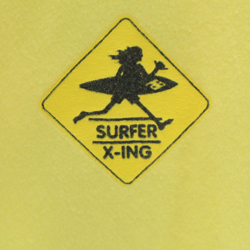 Hanes ヘインズ 90s オールド バックプリント 半袖 Tシャツ L イエロー メンズ