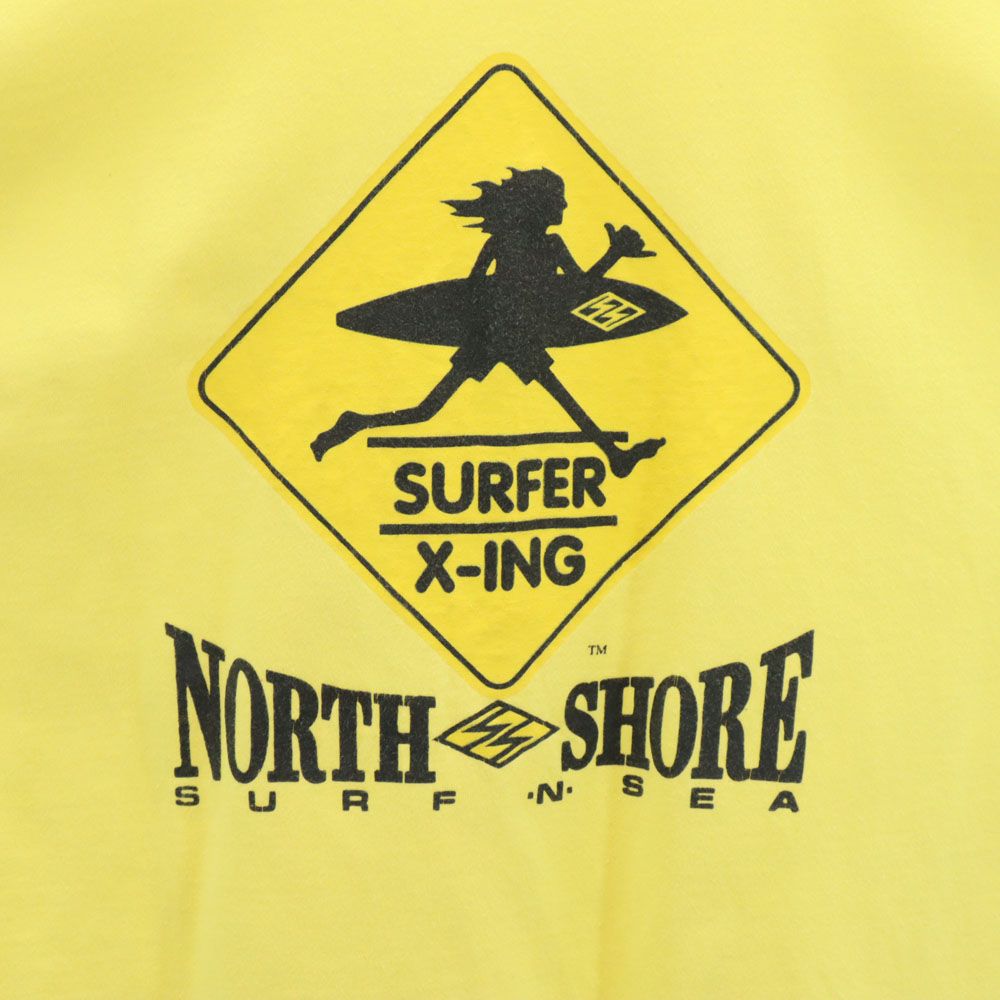 Hanes ヘインズ 90s オールド バックプリント 半袖 Tシャツ L イエロー メンズ