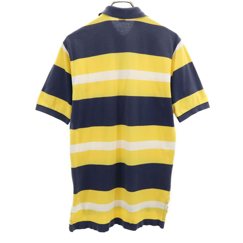 Polo by Ralph Lauren ポロバイラルフローレン ボーダー 半袖 ポロシャツ S イエロー系 鹿の子 メンズ
