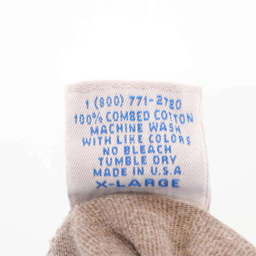 クレイジーシャツ 90s USA製 オールド 半袖 Tシャツ XL ブラウン系 Crazy Shirt メンズ