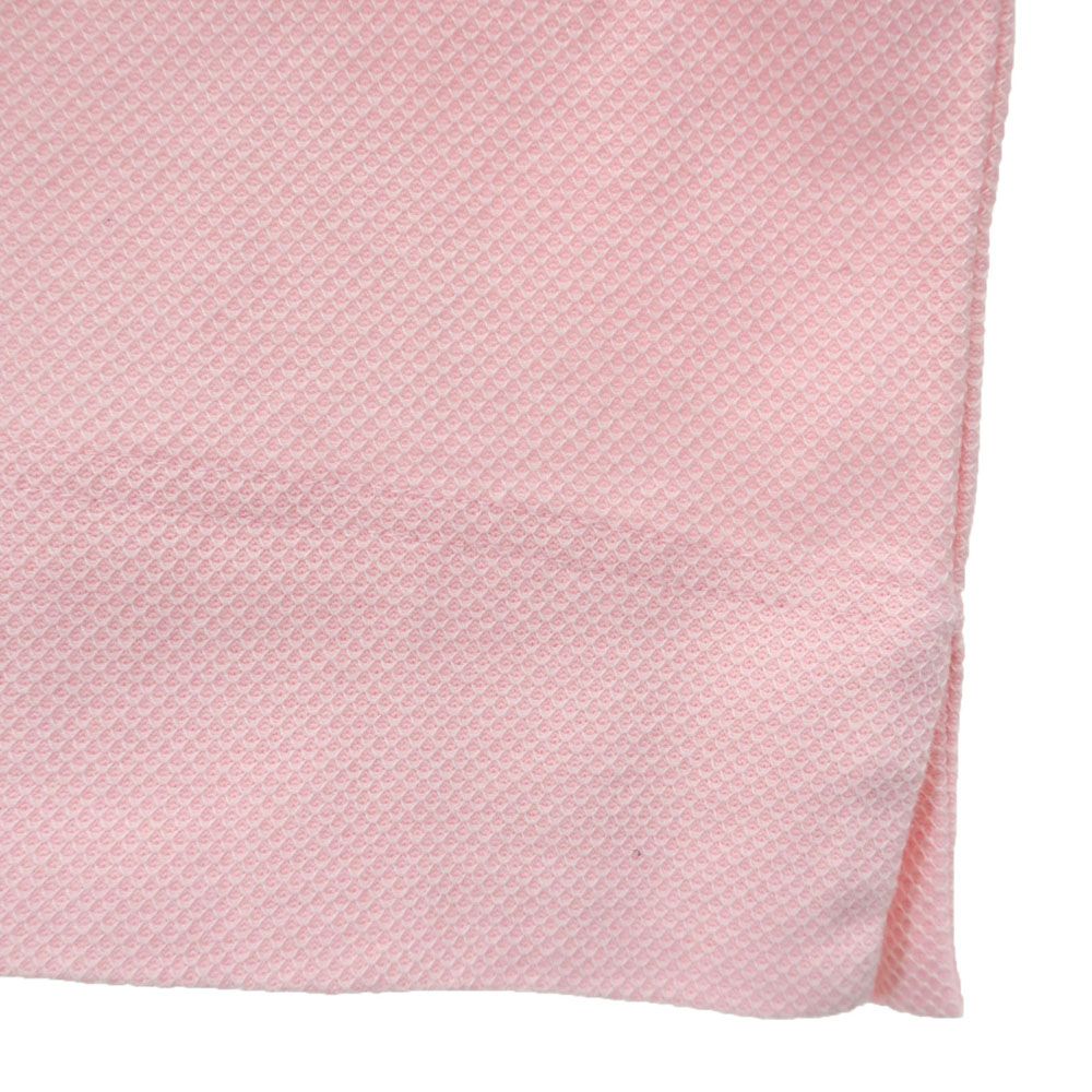 LANVIN LA COLLECTION ランバンコレクション 日本製 半袖 ポロシャツ M ピンク系 鹿の子 メンズ