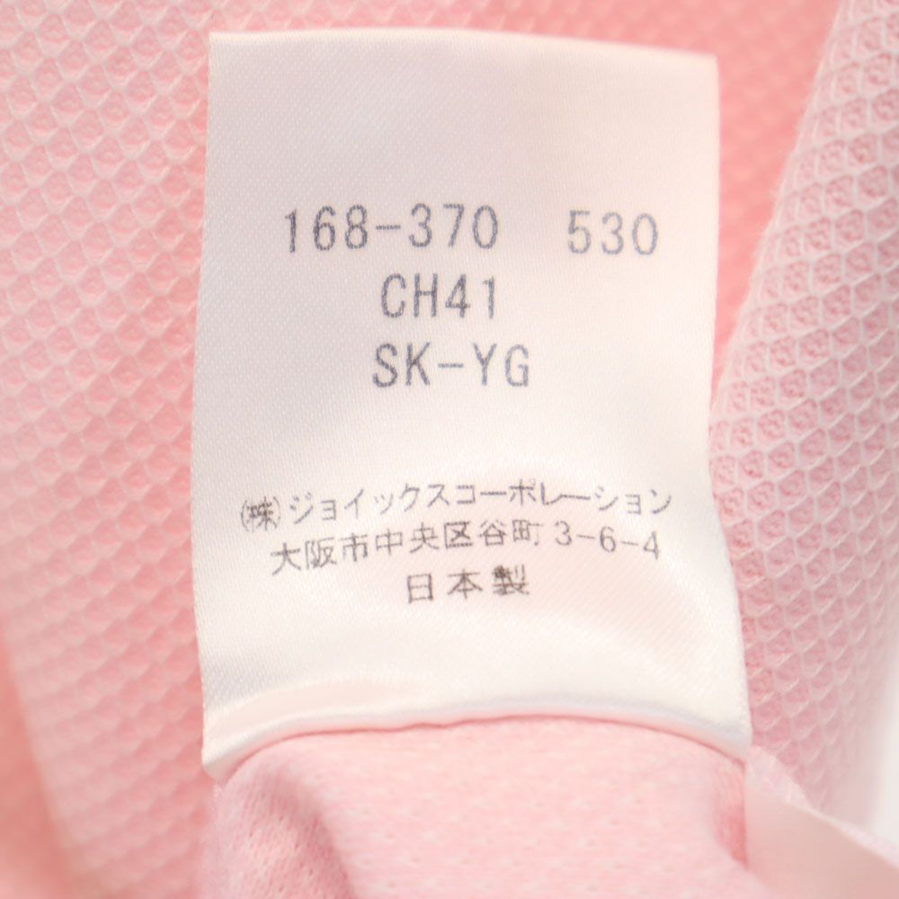 LANVIN LA COLLECTION ランバンコレクション 日本製 半袖 ポロシャツ M ピンク系 鹿の子 メンズ