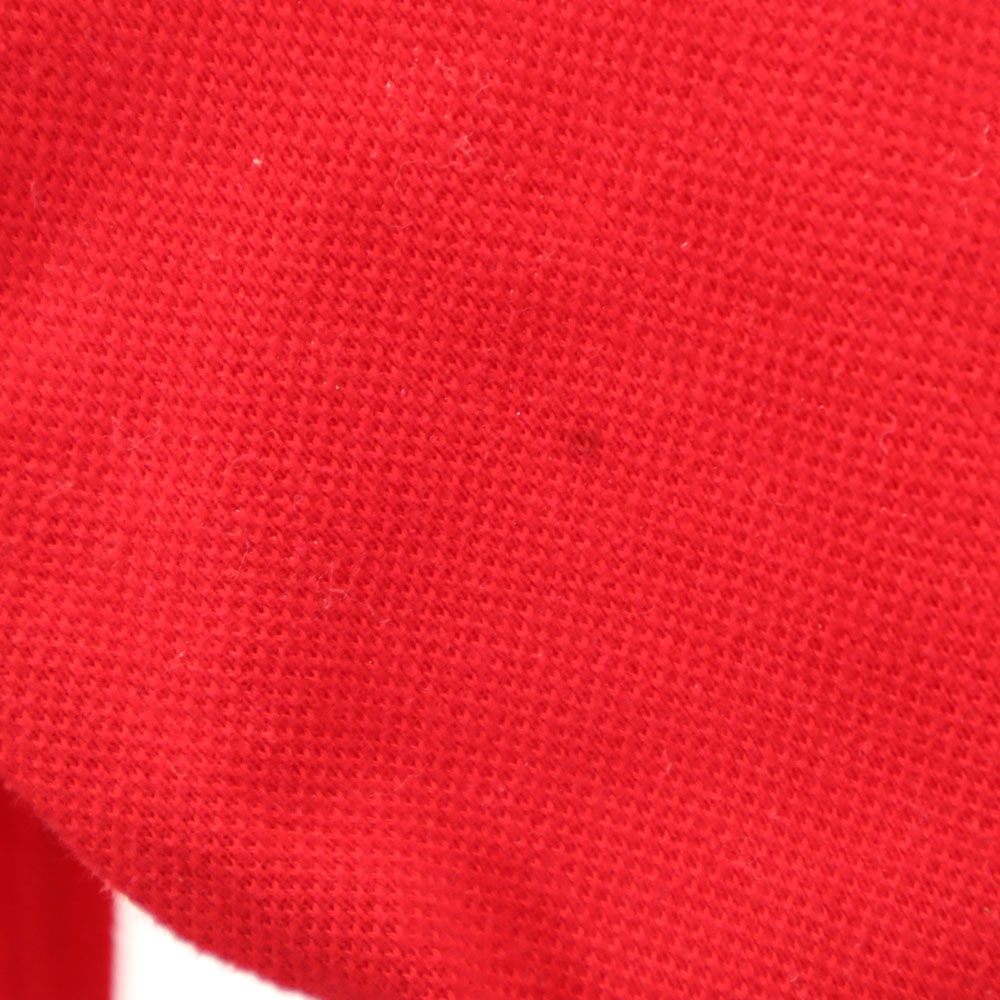 シュミーズラコステ 長袖 ポロシャツ 40 赤 CHEMISE LACOSTE 鹿の子地 メンズ