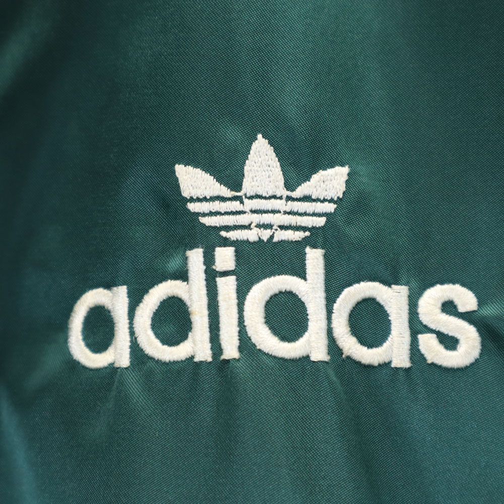 adidas アディダス 70s 80s デサント製 ヴィンテージ トレフォイルロゴ スタジャン L グリーン メンズ