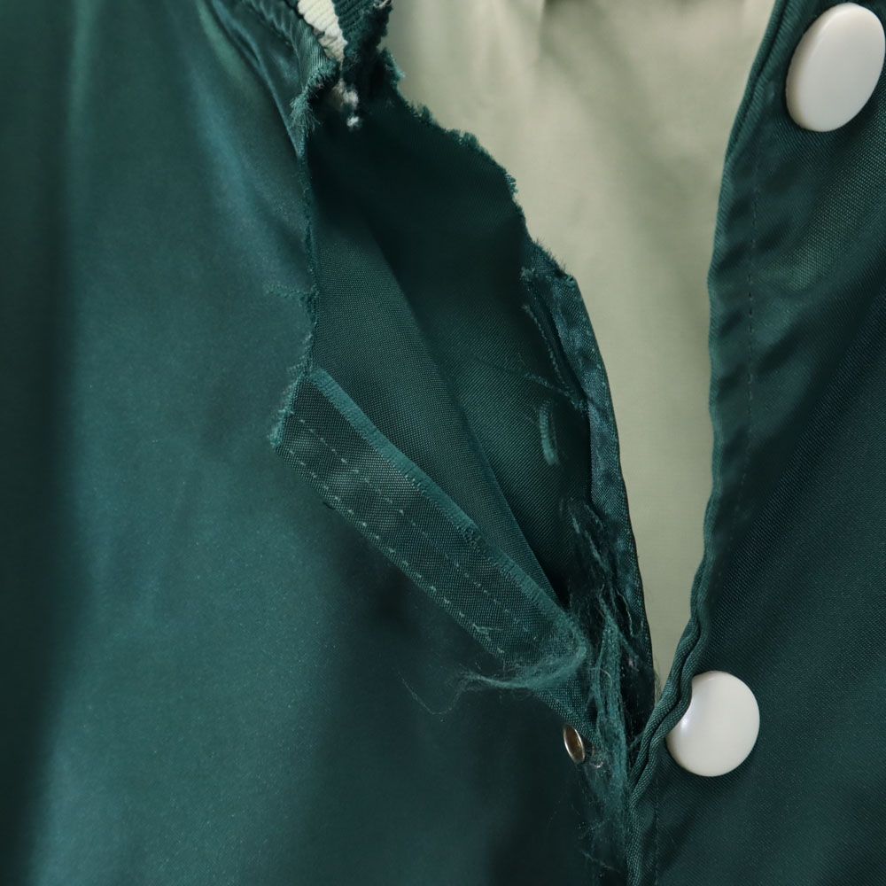 adidas アディダス 70s 80s デサント製 ヴィンテージ トレフォイルロゴ スタジャン L グリーン メンズ