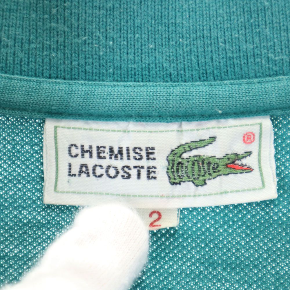 CHEMISE LACOSTE シュミーズラコステ ゴルフ 半袖 鹿の子 ポロシャツ 2 ターコイズ レディース