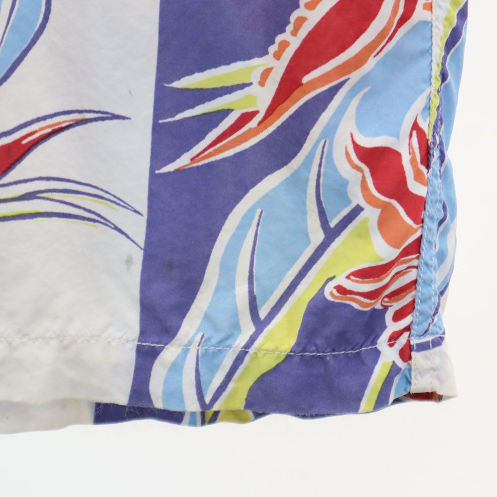 SUN SURF サンサーフ 総柄 半袖 レーヨン アロハシャツ S ホワイト系 メンズ