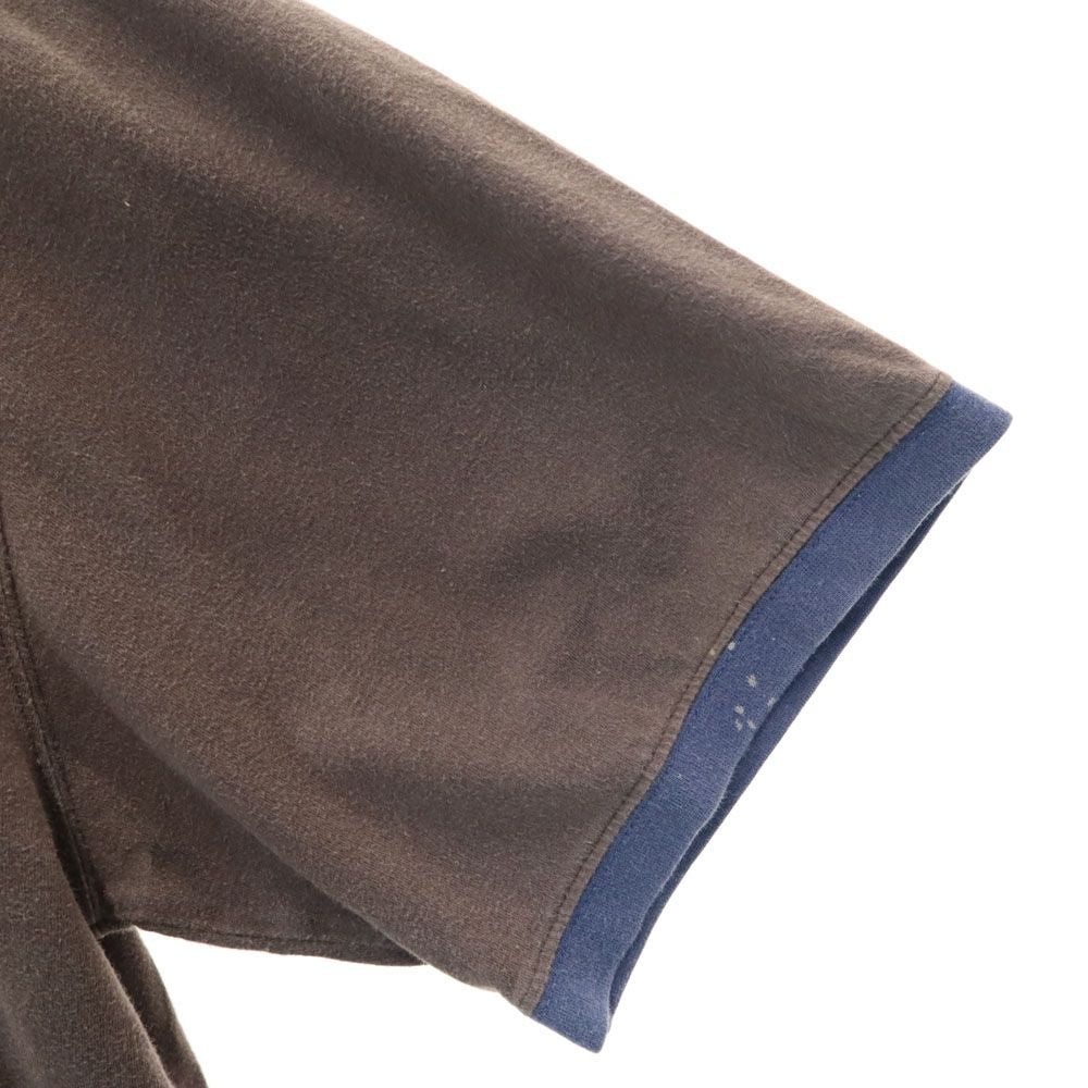 THE NORTH FACE ザノースフェイス AT01389 半袖 アウトドア トリム Tシャツ M グレー×ブルー リンガー メンズ