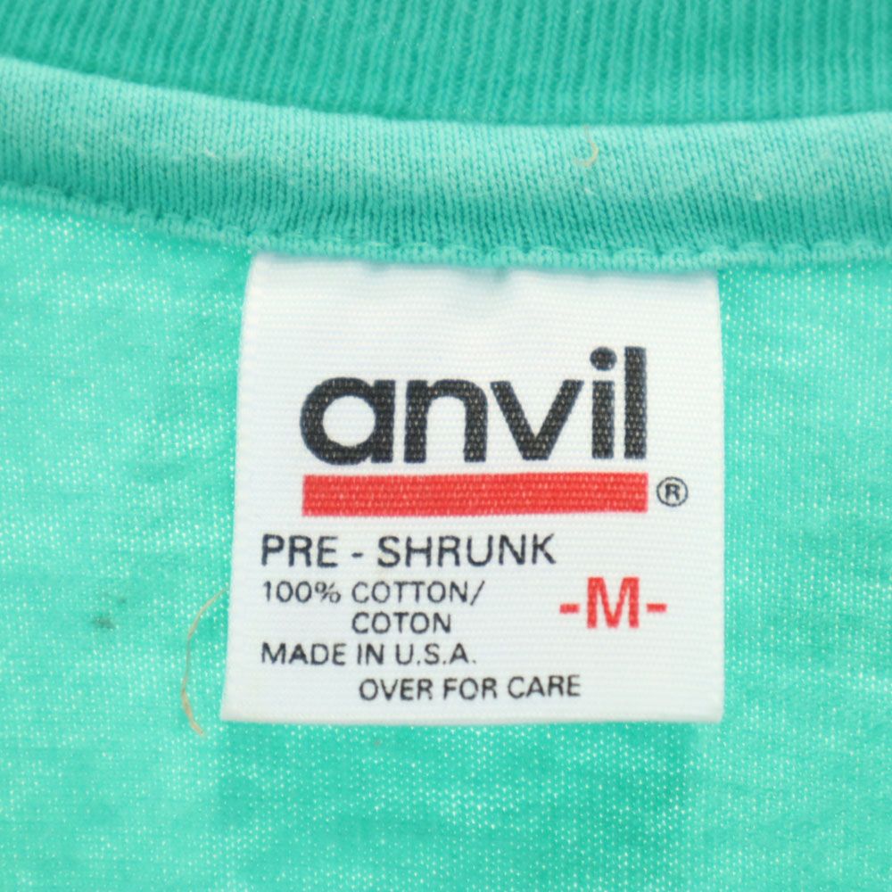 anbil アンビル 90s USA製 オールド 半袖 Tシャツ M エメラルドグリーン メンズ