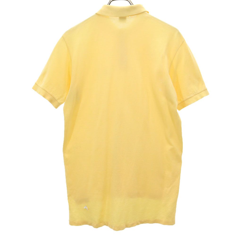 アイゾッドラコステ 90s USA製 オールド 半袖 鹿の子 ポロシャツ M イエロー IZOD LACOSTE メンズ