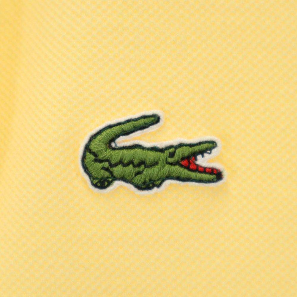 アイゾッドラコステ 90s USA製 オールド 半袖 鹿の子 ポロシャツ M イエロー IZOD LACOSTE メンズ