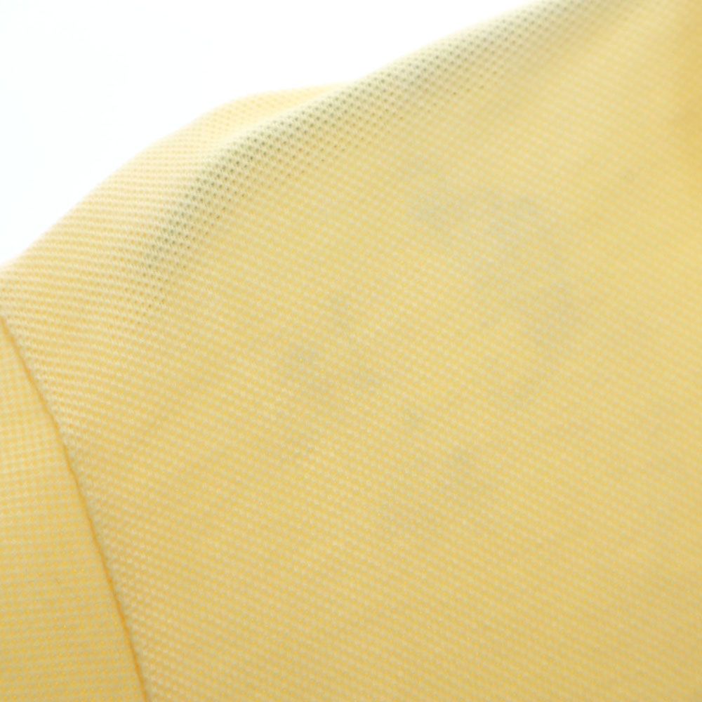 アイゾッドラコステ 90s USA製 オールド 半袖 鹿の子 ポロシャツ M イエロー IZOD LACOSTE メンズ