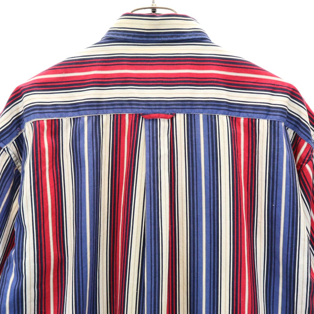 NORTHERN EXPLORER 90s オールド ストライプ柄 半袖 ボタンダウンシャツ M レッド 他 メンズ