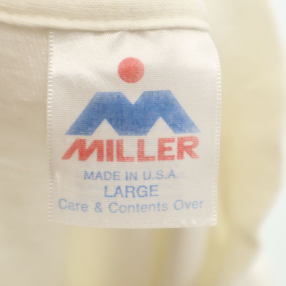 MILLER ミラー 90s USA製 MLB オールド プリント 半袖 Tシャツ L ホワイト メンズ