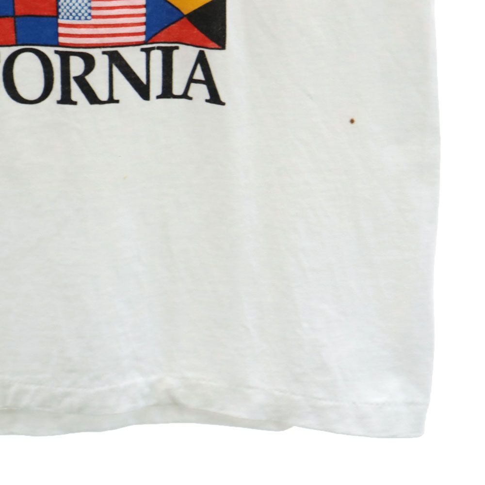 anbil アンビル 90s USA製 オールド プリント 半袖 Tシャツ M ホワイト メンズ