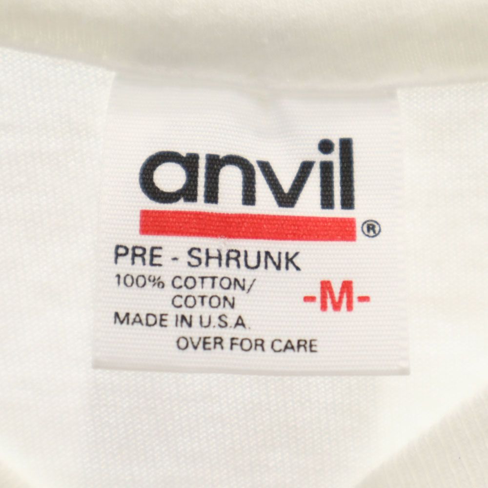 anbil アンビル 90s USA製 オールド プリント 半袖 Tシャツ M ホワイト メンズ