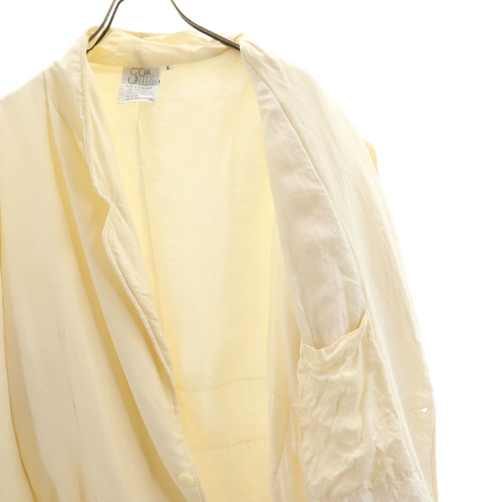 go silk 90s シルク100% オールド デザイン 中綿入り テーラードジャケット 3 ベージュ系 メンズ