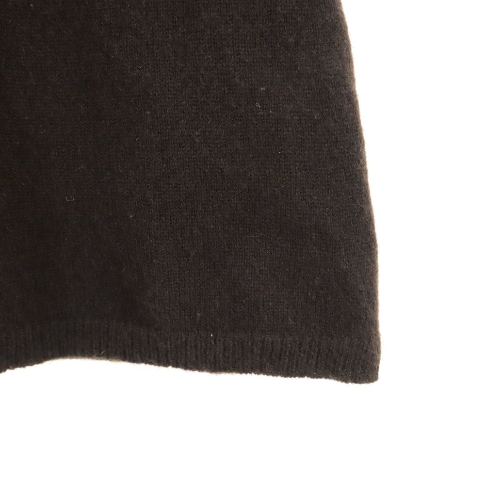 CASHMERE by poushal カシミヤ100% 半袖 セーター 42 ブラウン ニット レディース