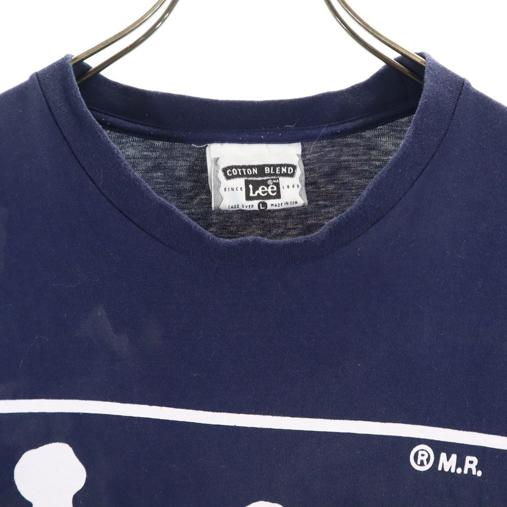Lee リー 90s USA製 オールド 半袖 Tシャツ L ネイビー メンズ