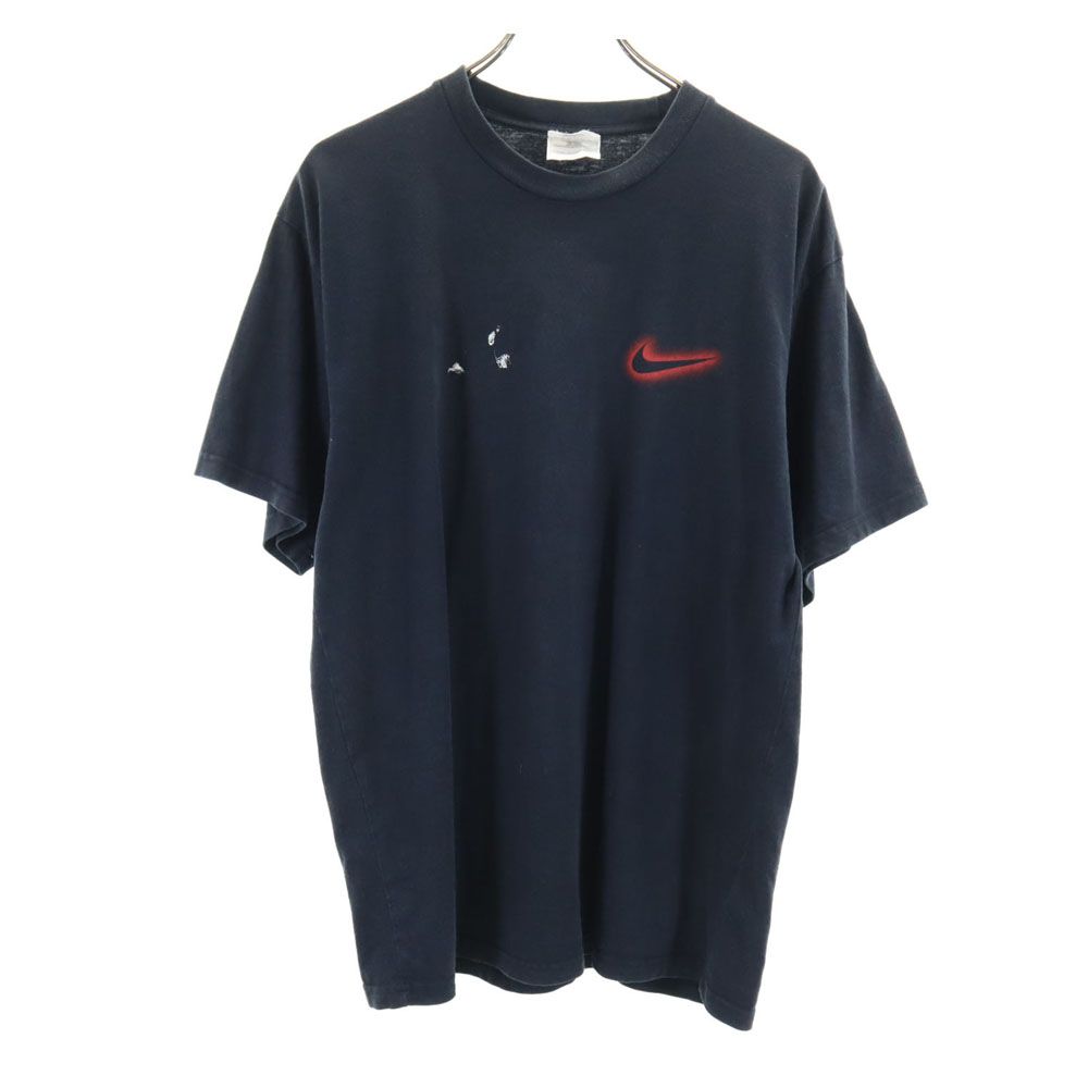 ナイキ 90s オールド バックプリント 半袖 Tシャツ M 黒 NIKE メンズ