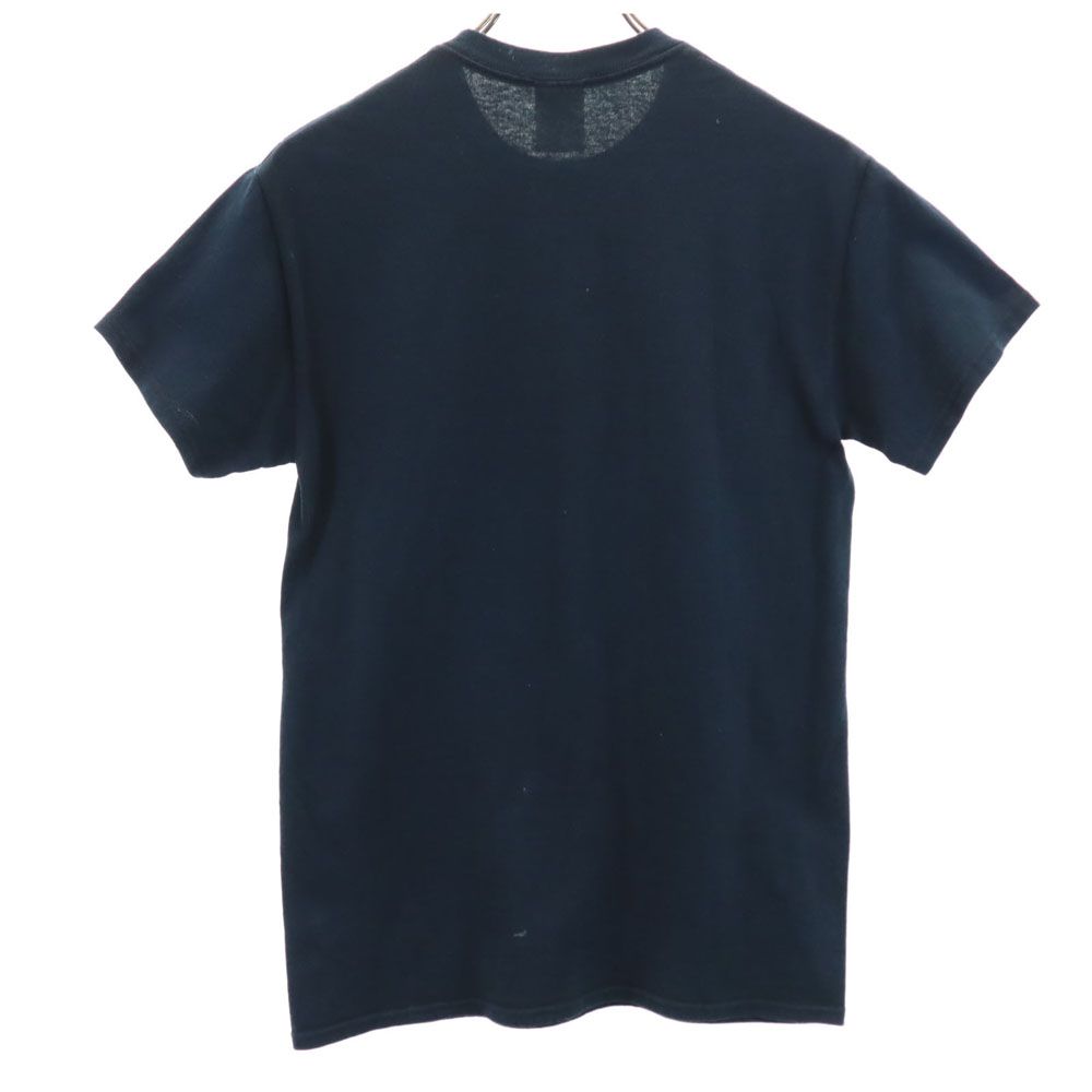 GILDAN ギルダン キッス プリント 半袖 Tシャツ S ネイビー KISS ロックバンド バンT メンズ