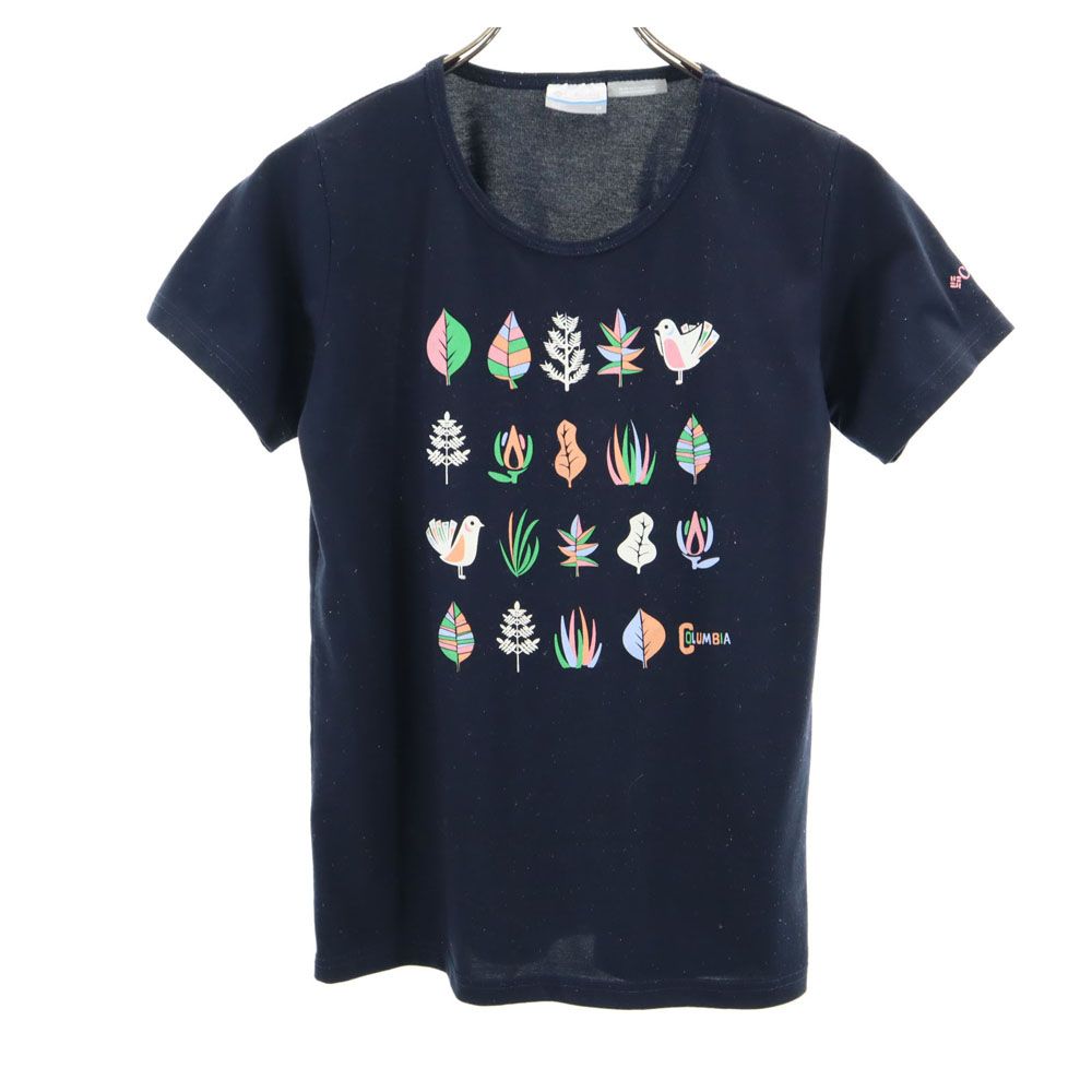 Columbia コロンビア 半袖 Tシャツ M ネイビー系 レディース