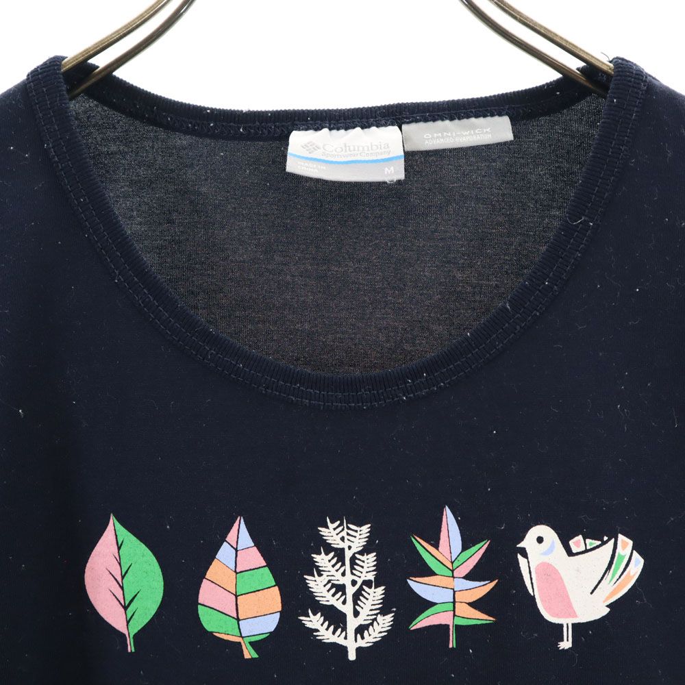 コロンビア 半袖 Tシャツ M ネイビー系 Columbia レディース