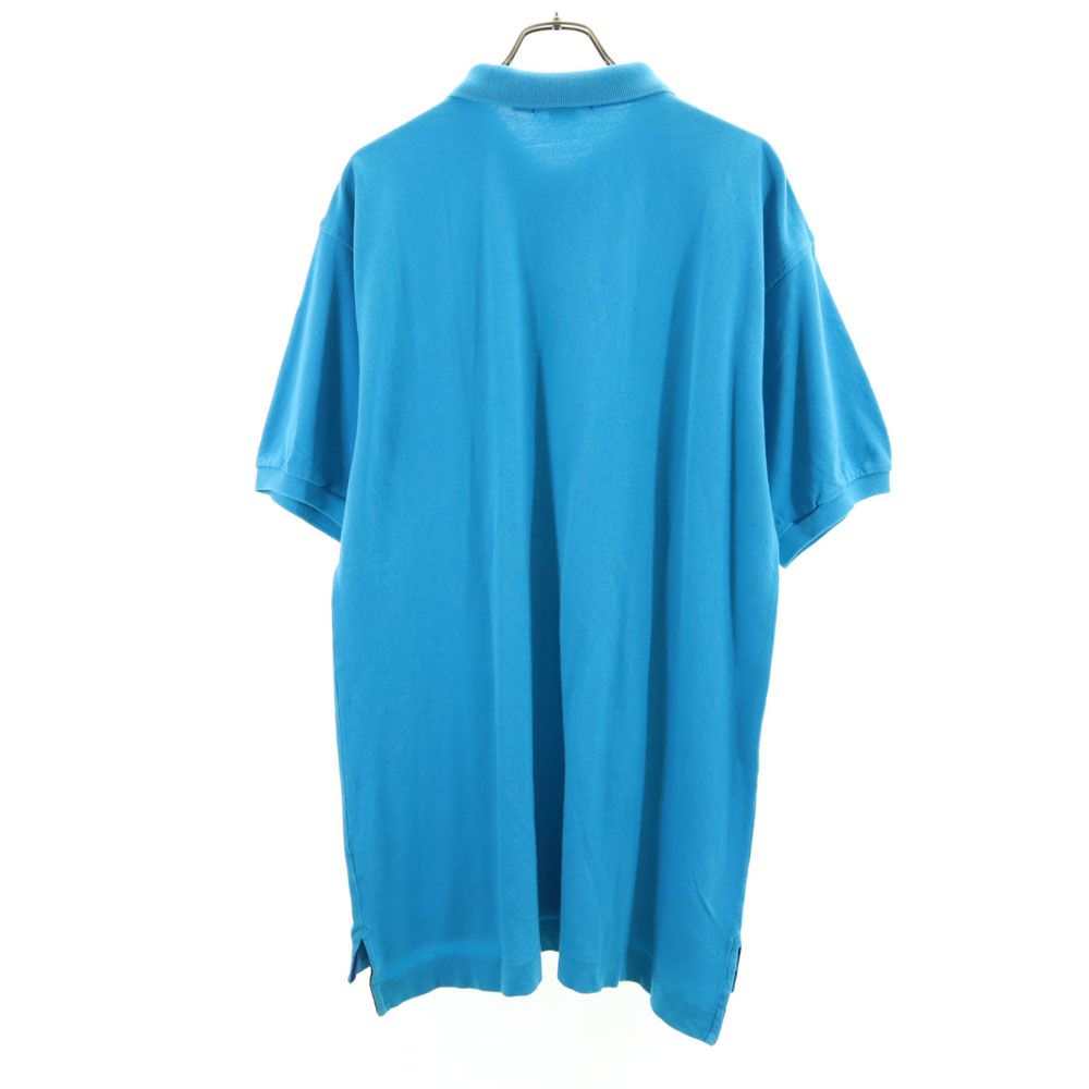 NAUTICA ノーティカ 90s オールド 半袖 鹿の子 ポロシャツ XL 水色 メンズ