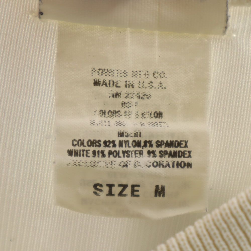 QBCLUB キュービィクラブ 90s USA製 オールド アメリカンフットボール 半袖 Vネック ウェア M ホワイト系 メンズ