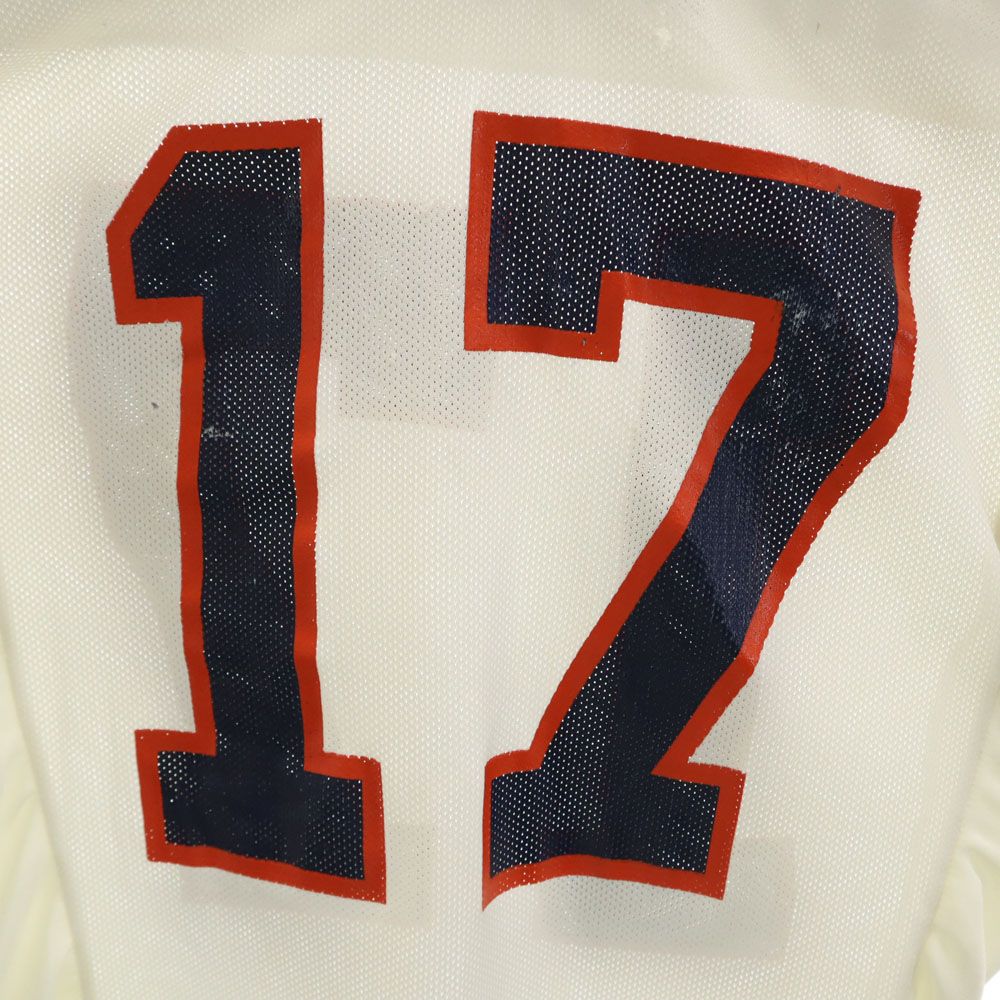 QBCLUB キュービィクラブ 90s USA製 オールド アメリカンフットボール 半袖 Vネック ウェア M ホワイト系 メンズ