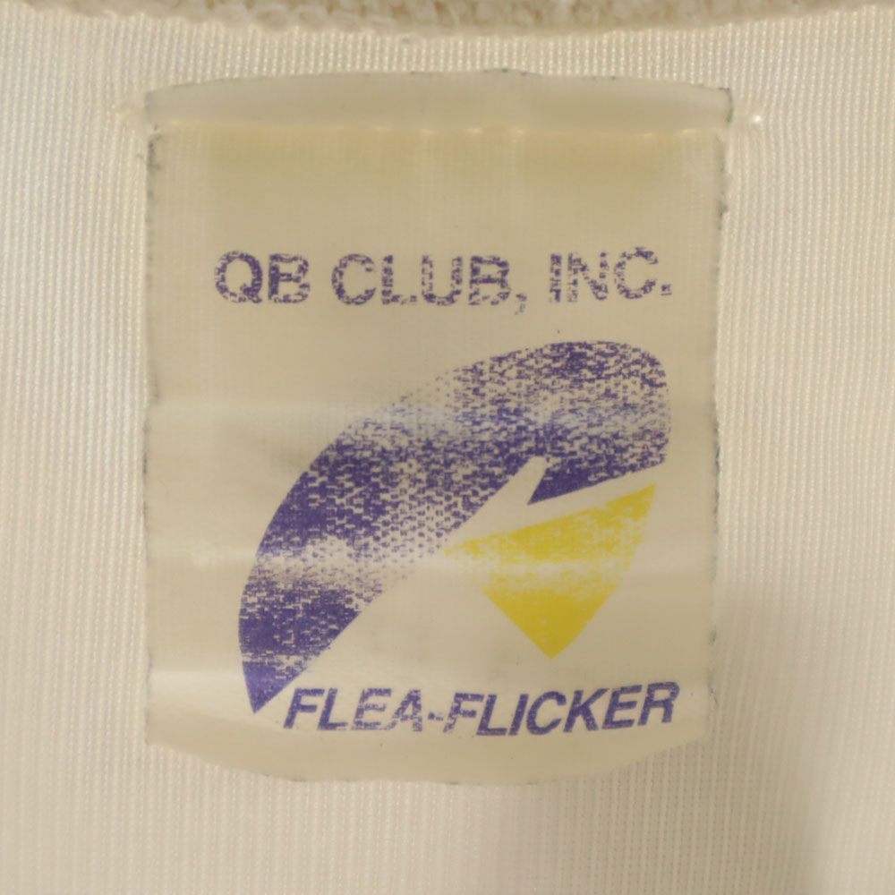 QBCLUB キュービィクラブ 90s USA製 オールド アメリカンフットボール 半袖 Vネック ウェア M ホワイト系 メンズ