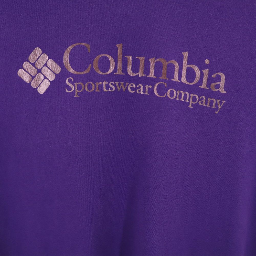 コロンビア プリント 半袖 Tシャツ L パープル系 Columbia メンズ