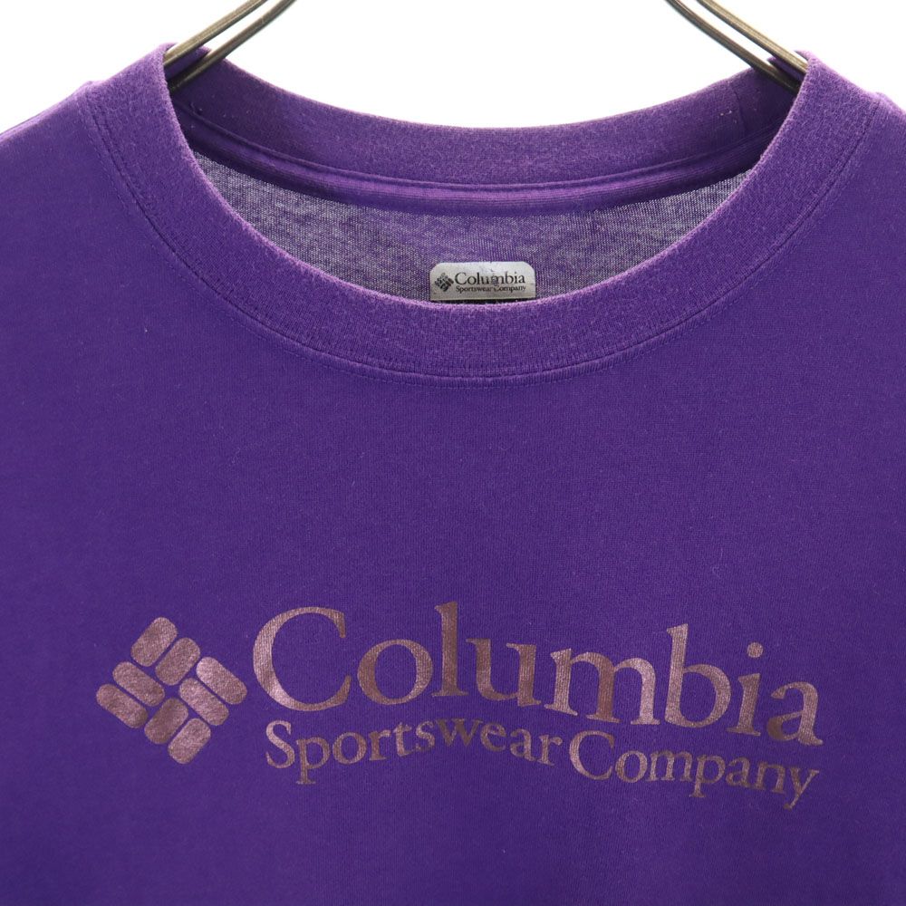 コロンビア プリント 半袖 Tシャツ L パープル系 Columbia メンズ