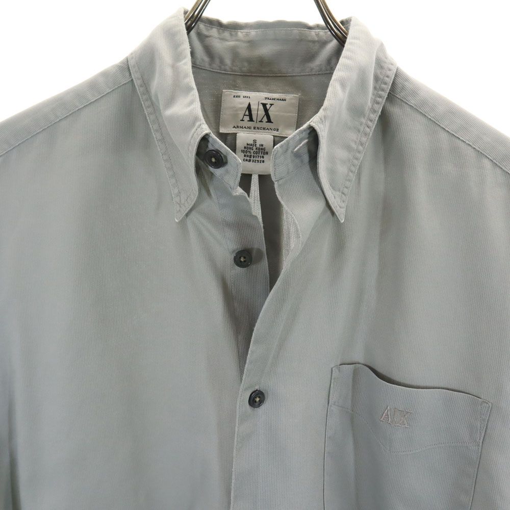 ARMANI EXCHANGE アルマーニエクスチェンジ 90s オールド 長袖 シャツ S グレー系 メンズ