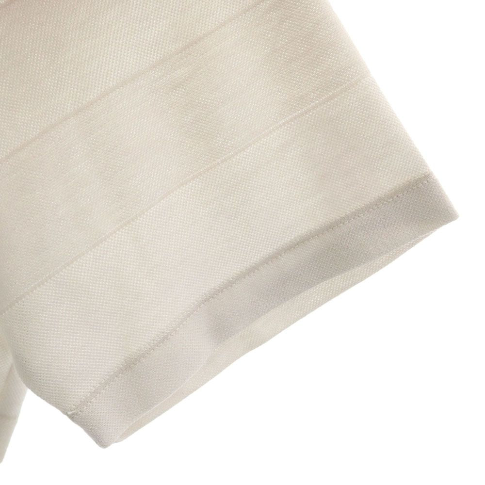 Calvin klein カルバンクライン ゴルフ ボーダー 半袖 ポロシャツ L ベージュ系 golf メンズ