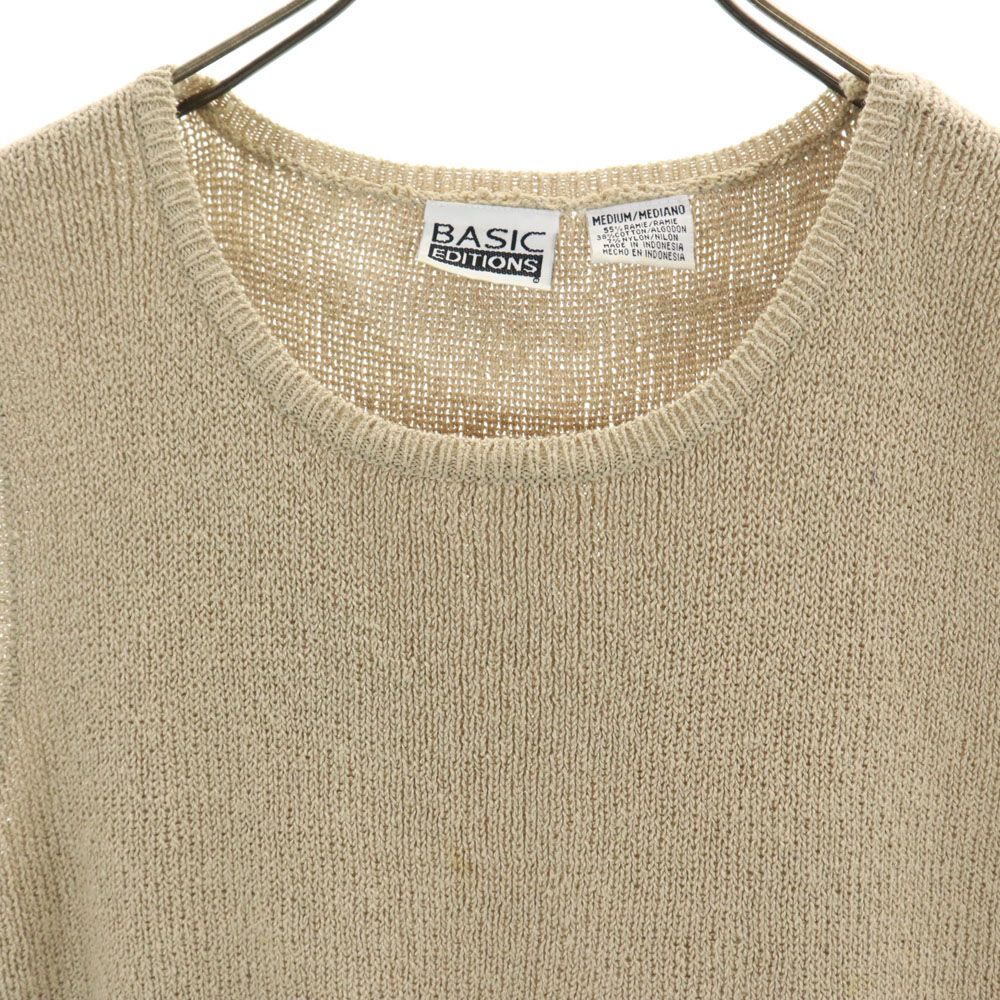 BASIC EDITIONS ベーシックエディションズ 90s オールド ベスト M 生成り レディース