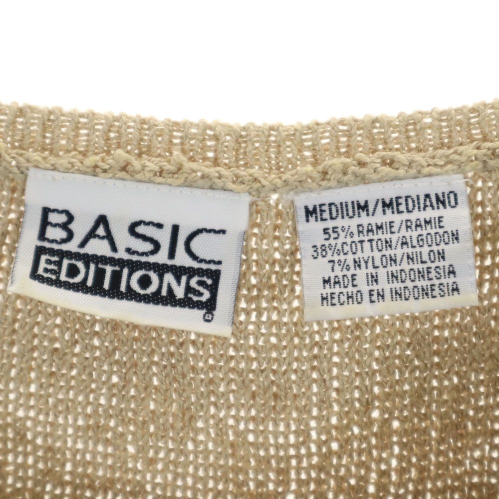 BASIC EDITIONS ベーシックエディションズ 90s オールド ベスト M 生成り レディース