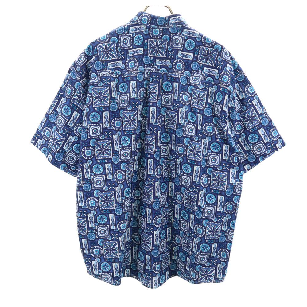 URBANIAK アーバニアック 90s オールド 総柄 半袖 アロハシャツ M ネイビー 他 メンズ