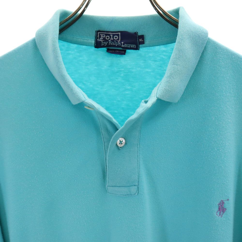 Polo by Ralph Lauren ポロバイラルフローレン 半袖 ポロシャツ XL ターコイズ系 メンズ