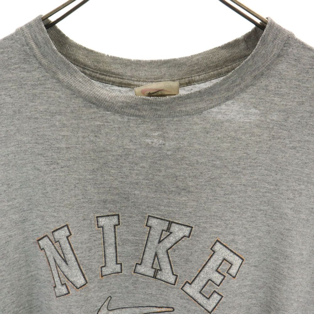 ナイキ 90s オールド 白タグ ジャンク 半袖 Tシャツ M グレー NIKE メンズ