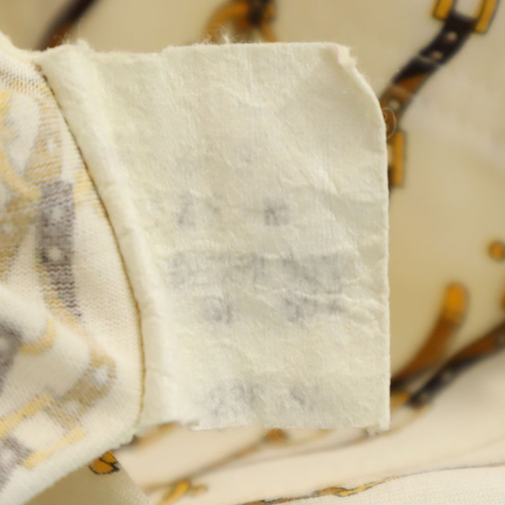 masters. 80s ヴィンテージ 総柄 半袖 ポロシャツ M ベージュ メンズ