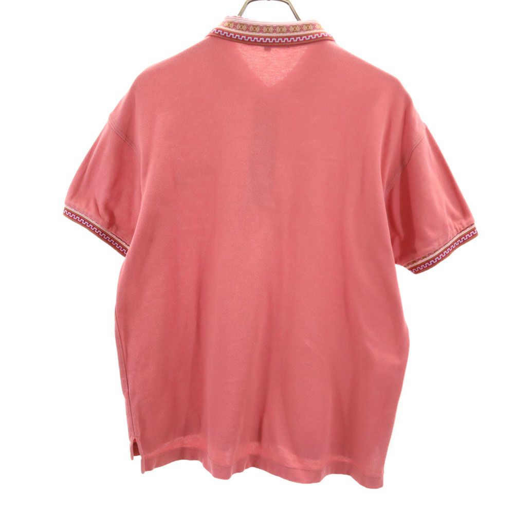 KENZO GOLF ケンゾーゴルフ 90s オールド 半袖 ポロシャツ 3 ピンク 鹿の子 メンズ