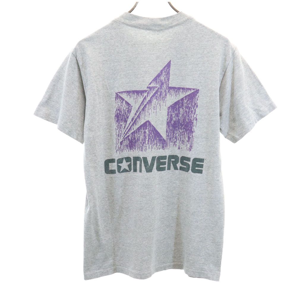 CONVERSE コンバース 90s オールド シングルステッチ バックプリント 半袖 Tシャツ グレー メンズ