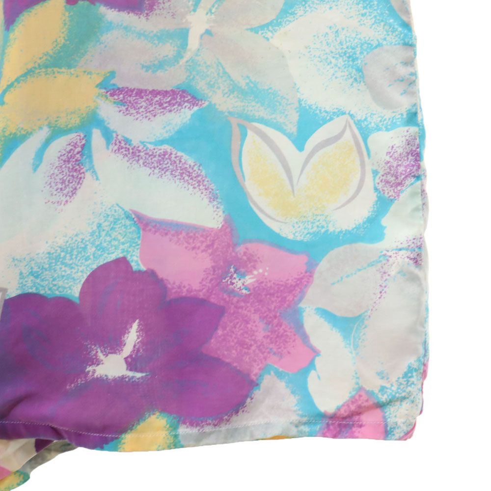 ISLANDER アイスランダー 80s ヴィンテージ 半袖 オープンカラーシャツ L パープル 他 メンズ